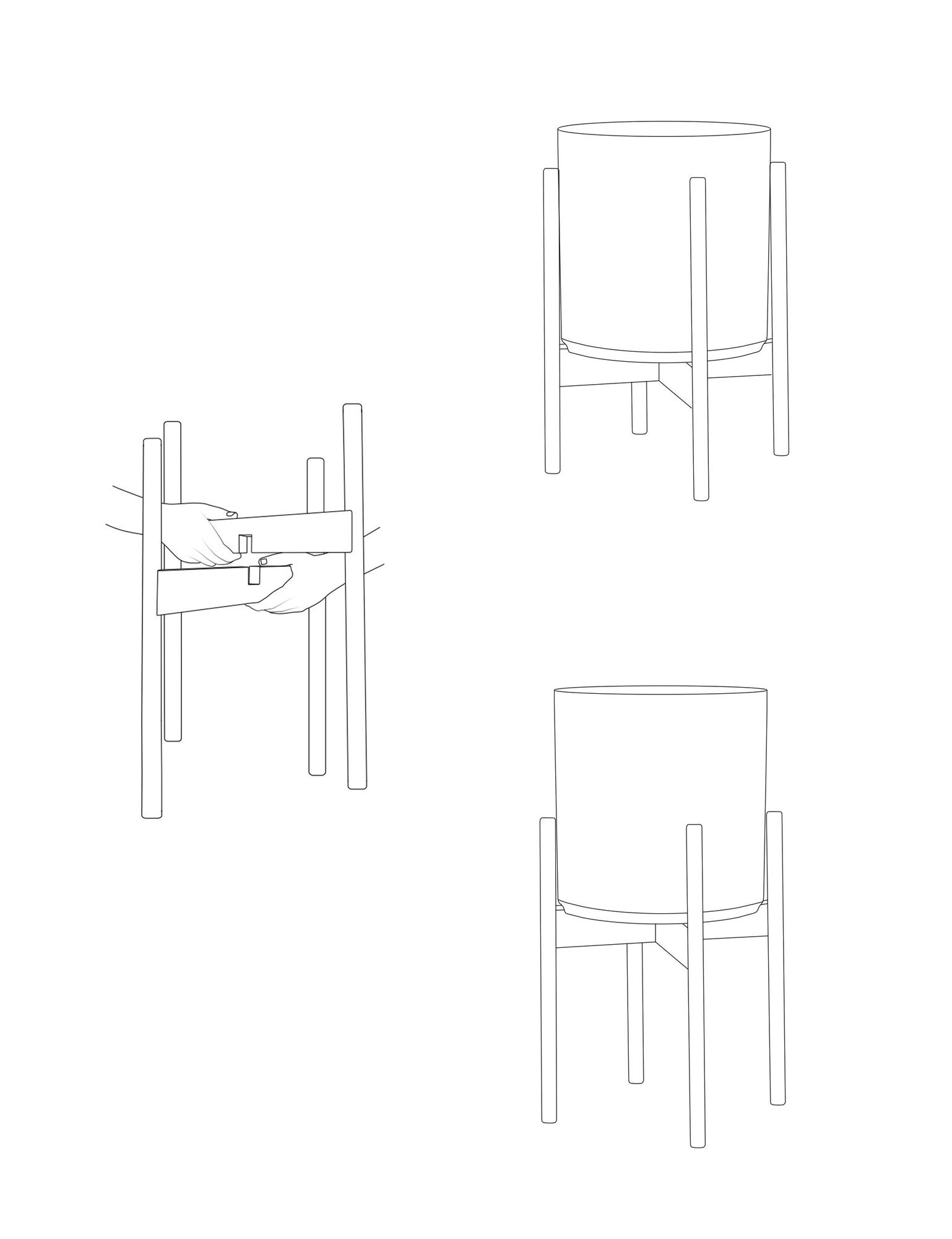 How to assembly the Léon & George Premium Plant Stand 