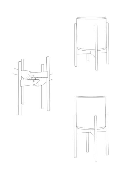 How to assembly the Léon & George Premium Plant Stand 