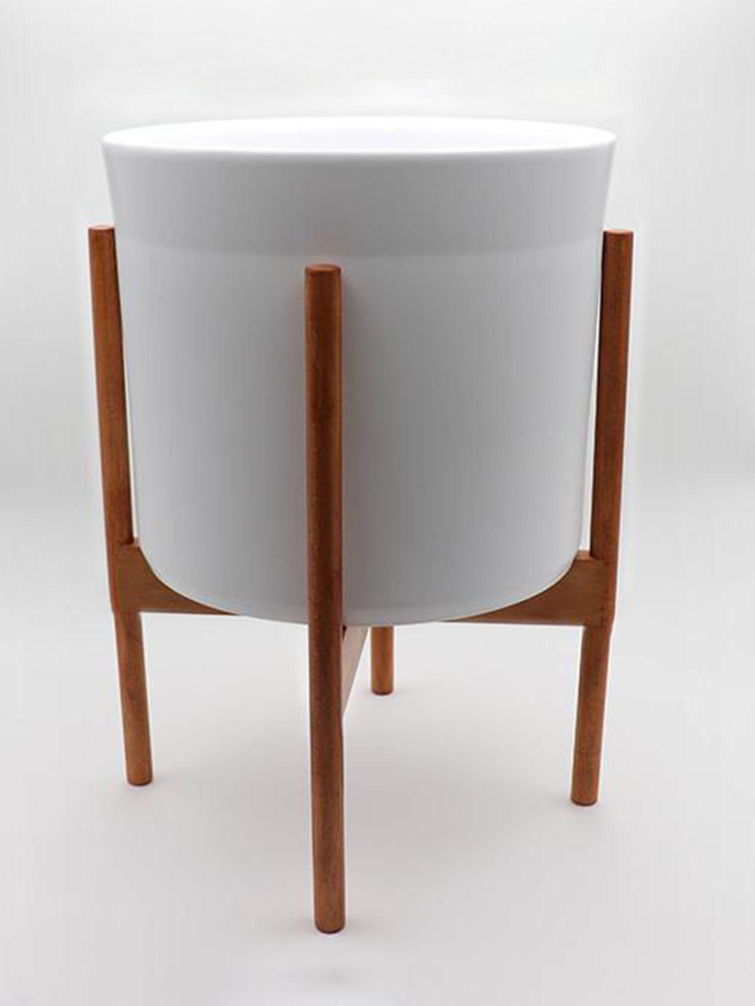 Cache-pot Velvet Blanc - Le 32