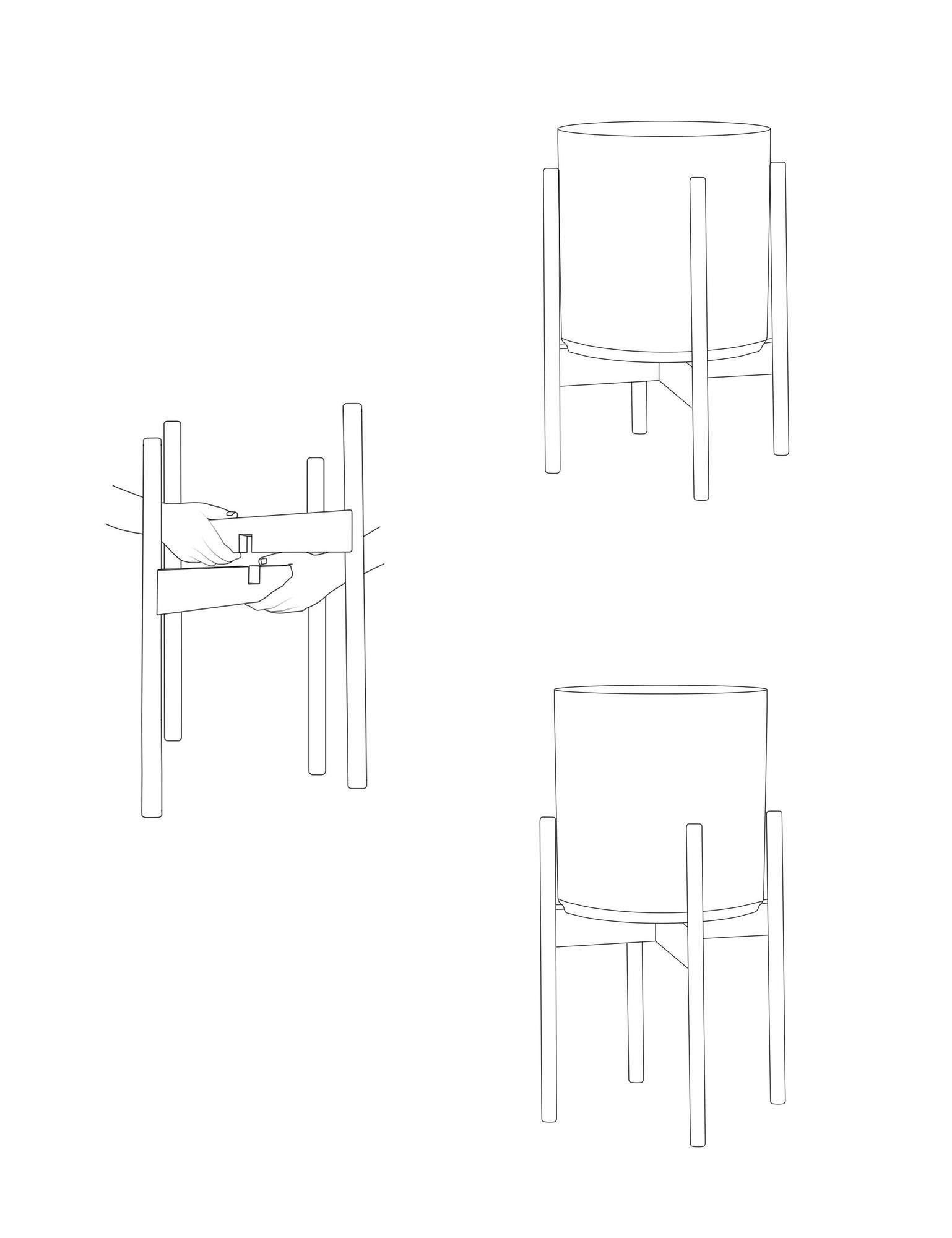 Support de plante pour cache-pots Velvet